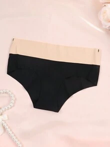6 件装 女式高腰无缝露脐内裤隐形比基尼内裤全覆盖三角裤舒适无缝低腰内裤 - 彩色 - 查看 4