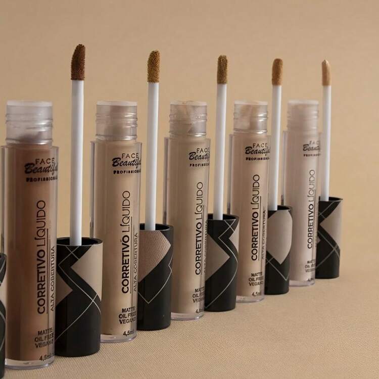 Liquid Concealer High Coverage Matte Oil Free Vegan Face Beautiful 4.5ml - 04 - View 5