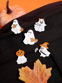 QIHOO 5 Chiếc Trâm Cài Hình Ma Thời Trang Và Phóng Đại Cho Phù Hiệu Trên Ve Áo, Giàu Không Khí Halloween, Một Món Quà Cho Bạn Bè Và Trẻ Em - Nhiều màu - Xem 5