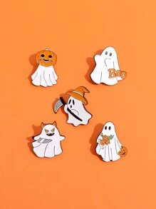 QIHOO 5 Chiếc Trâm Cài Hình Ma Thời Trang Và Phóng Đại Cho Phù Hiệu Trên Ve Áo, Giàu Không Khí Halloween, Một Món Quà Cho Bạn Bè Và Trẻ Em - Nhiều màu - Xem 3