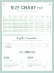 4件套女士舒适透气无钢圈软杯聚拢文胸，适合小胸 - 彩色 - 查看 6
