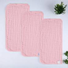 3 件/套婴儿拍嗝巾 - 男女通用，6 层平纹细布设计，吸水性强，柔软舒适，适用于拍嗝、毛巾、面巾 - 彩色 - 查看 13