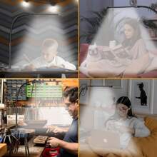 LED Desk Lamp, Swing Arm Architect Task Lamp With Long Flexible Gooseneck, 3 Color Modes, And USB Adapter - one-size - View 4