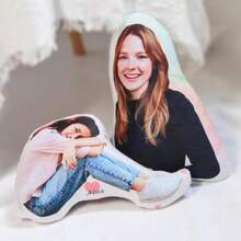 Cuscino Personalizzato Fai da Te con Foto, Cuscino Stampato Personalizzato Reversibile per Coppie, Genitori, Amici, Compleanni, Vacanze, Regali Creativi, Decorazioni per Feste, San Valentino, Festa della Mamma, Ringraziamento - Bianco - Visualizzare 6