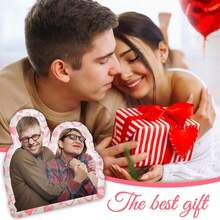 Cuscino Personalizzato Fai da Te con Foto, Cuscino Stampato Personalizzato Reversibile per Coppie, Genitori, Amici, Compleanni, Vacanze, Regali Creativi, Decorazioni per Feste, San Valentino, Festa della Mamma, Ringraziamento - Bianco - Visualizzare 7