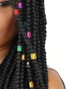 50 Braid Rings For Hair - 彩色 - 查看 3