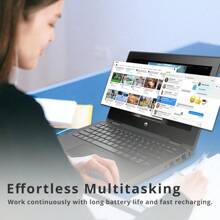 HP ProBook X360 11 G5 EE Laptop, 11.6" HD IPS Touchscreen, Intel Celeron N4020, 4GB RAM, 64GB Flash Memory, HD Webcam & 5MP Camera, WIFI 5, Bluetooth, Win 10 Pro, Chalkboard Gray, 32GB USB Card - 深灰色 - 查看 6