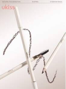 ukiss 木质眉笔，眉线笔，双面，带刷头，塑造、定义、填充眉妆，持久、防水防汗 - #01 Chestnut Brown - 查看 10