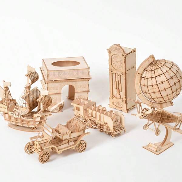 Kit de modelo de quebra-cabeça 3D para adultos e adolescentes construírem - Montagem de corte a laser - Kit de artesanato de modelo faça você mesmo para decoração de pintura - Decoração de casa Enfeites de escritório - Enfeite de modelo 3D Presente de Natal