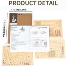 3D Puzzle Model Kit For Adults And Teens To Build - Laser Cutting Assembly - DIY Model Craft Kit For Painting Decoration - Home Decor Office Ornaments - 3D Model Ornament Christmas Gift