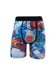 5-Pack Men's Printed Long Boxer Briefs - Multicolor - View 10