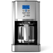 Stainless Steel 12-Cup Drip Coffee Maker, Programmable Self-Cleaning Coffee Maker, Simple To Operate And Clean