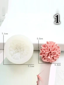 Molde de silicona con forma de flor para hacer manualmente jabones, velas y decoración, herramienta de manualidades
