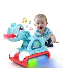 Green Smoke Dinosaur Cart Walks Sounds Lights FAST SHIPPING - 綠色 - 查看 3