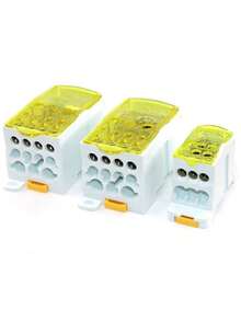 The New Listing One-Input Multiple-Output Guide Rail Junction Box UKK80A 125A 160A 250A 400A500A Zero Line Terminal Block - UK - View 22