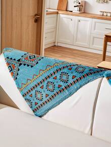 1 件波西米亚风格毛绒沙发套，现代沙发垫，适合客厅，四季 - 綠色 - 查看 8