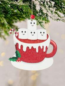 1 件四口之家圣诞节家庭吊坠，圣诞树装饰吊坠家居装饰用品圣诞节，圣诞树挂饰适用于家庭房间圣诞派对装饰，圣诞饰品，2025 年新年圣诞礼物 - 彩色 - 查看 2