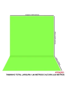 Felicita Infinity Chroma Key Fabric Photographic Background 1.80X3.00 - 霓虹綠FRT-10028 - 查看 2