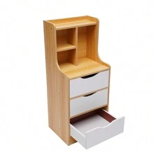 LOYALHEARTDY Nightstand 3 Drawers With Open Storage Cabinet Bedroom Side Stand Cabinet Tall Nightstand Bedside Tables With Storage For Bedroom - walnut - View 7
