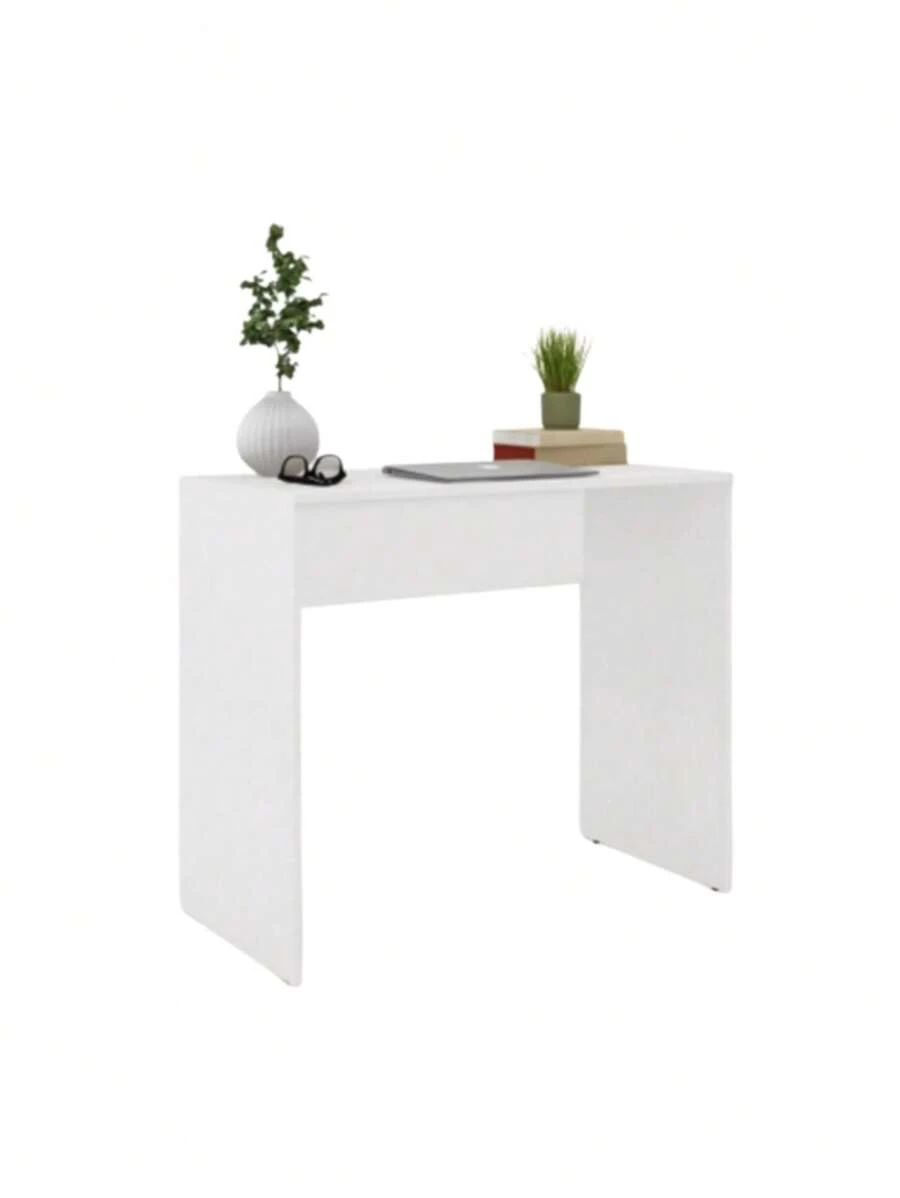 Desk Modern Side Table Home Office White 70cm - View 1