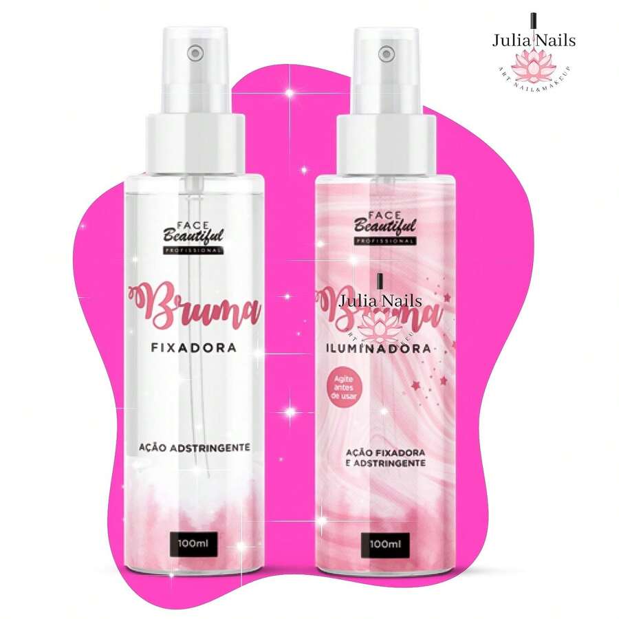 Bruma Fixadora De Maquiagem Spray Fixação Iluminadora 100ML Face Beautiful Festa Junina - FIXADORA - Visão 1