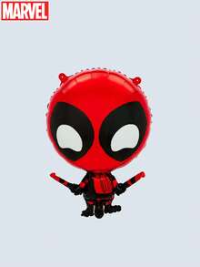 Marvel 1 PIEZA Globo de aluminio Deadpool con licencia oficial de Marvel Avengers, suministros de fiesta y decoración, mejor opción de regalo para fiestas de cumpleaños, navidad y fotos