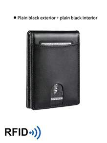 Men's Ultra-Thin RFID Blocking Wallet, Synthetic Leather US Dollar Clip Cardholder, 4-Season - Multicolor - View 7