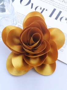 Exaggerated Handmade Satin Big Flower Brooch For Women Fashion Jewelry Wedding Party Christmas Gift Valentines