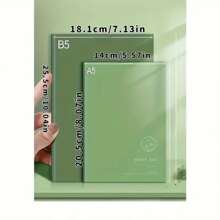 5pcs Minimalist INS Stylish Notebooks, 68 Pages Thick A5/B5 Retro Style For Students, Exams Back To School