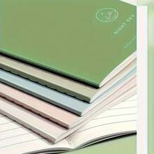 5pcs Minimalist INS Stylish Notebooks, 68 Pages Thick A5/B5 Retro Style For Students, Exams Back To School