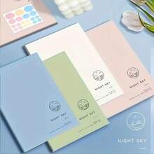 5pcs Minimalist INS Stylish Notebooks, 68 Pages Thick A5/B5 Retro Style For Students, Exams Back To School