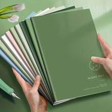 5pcs Minimalist INS Stylish Notebooks, 68 Pages Thick A5/B5 Retro Style For Students, Exams Back To School