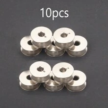 EDCUEBE7 30件工業縫紉機線軸，耐用鋁製帶溝槽線軸，服裝機械縫紉配件，適用於 Bernina Brother Riccar Lock Pfaff 1200 縫紉機 #55623S #SA159#H12413002（剪刀顏色隨機） - 銀色 - 查看 6
