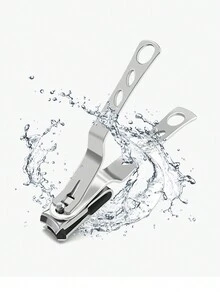 360-Degree Rotating Stainless Steel Nail Clippers For Men And Women - Small And Large Sizes For Fingernails And Toenails - Silver - View 2