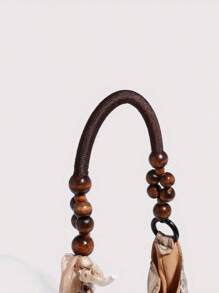 New Retro Grass Tie-Dye Rose Flower Bag Pleated Armpit Bag Commuter Tote Bag Shoulder Handbag Valentines - 黑色 - 查看 8