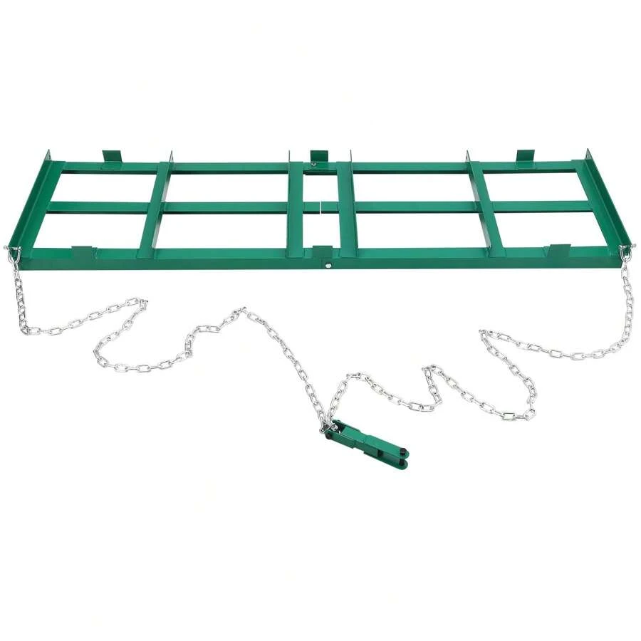48" /72" /96" Width Driveway Drag, Drag Harrow Driveway, Grader Landscape Power Rake For ATV, UTV, Tractor, Mower, Tow Behind Yard Lawn Leveling Tool With Heavy Duty Chain