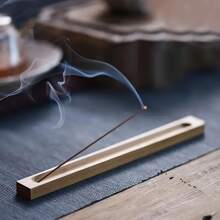 1 pièce Porte-encens En Bambou, Brûleur Dencens Fait À La Main, Utilisé Pour La Méditation Et La Relaxation, La Décoration De La Maison, Adapté Au Camping, Au Jardin, Au Patio, Aux Accessoires De Dîner Aux Chandelles Classiques, Au Goûter, À La Décoration