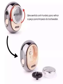 Mini Portable Electric Shaver - Màu vàng - Xem 3