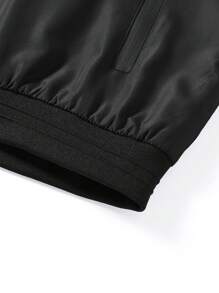 1 pieza Chaqueta deportiva con capucha de unicolor estilo novio, cazadora casual para exteriores