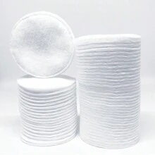 50/100 Peças Almofadas Descartáveis Redondas de Limpeza Facial, Lenços Removedores de Maquiagem, Limpeza de Pele e Remoção de Esmalte das Unhas, Limpeza Facial Portátil, Pincel Facial, Bolsa, Organizador, Armazenamento