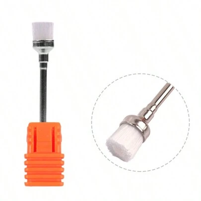 1个美甲钻头清洁刷 便携式电动美甲钻铜丝钻头清洁刷 美甲配件