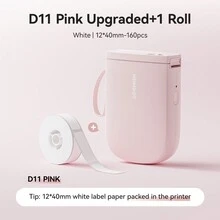NIIMBOT D11 Upgraded HD Label Maker Machine With Tape,300DPI Bluetooth Label Printer, Portable Thermal Printer,Sticker Maker For Home Office School - Pink - View 6