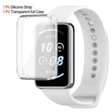 Replacement Silicone Strap Case Compatible With Honor Band 9 Watchband Sport Bracelet For Honor Band 9 Protection Cover Case For Men And Women As A Gift For Students Returning To School