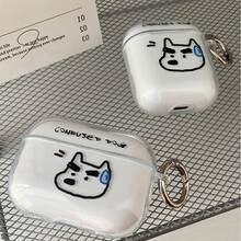 Sweat Dog Design Transparent Protective Case For AirPods 2/3/Pro/Pro2/Pro3, Suitable For AirPods 4 - Clear - View 4