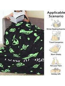 1 pieza Manta de franela personalizada, manta decorativa suave y gruesa para sofá, sala de estar, dormitorio - excelente regalo para familiares y amigos