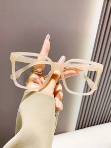 Unisex Square Plastic Computer/Gaming/TV/Mobile Phone Light Glasses, Reduce Eye Fatigue, Fashion Eyeglasses - Multicolor - View 3