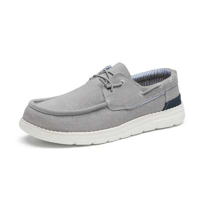 Men's Slip-On Canvas Loafers Casual Boat Shoes