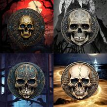 1 件骷髅窗户捕光器墙饰（6 英寸 * 6 英寸），彩色亚克力挂饰，适用于窗户、墙壁、家庭、花园、艺术室、节日、生日礼物、卧室、家居装饰 - 彩色 - 查看 1