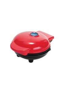 Waflera para hacer waffles MiNi, Miniwaffles personal, doble cara antiadherente, con fácil limpieza, ideal para desayuno,almuerzo,MINI WAFFLERA - Rojo - Ver 5