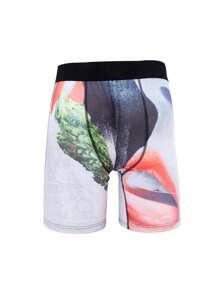 5-Pack Men's Printed Long Boxer Briefs - Multicolor - View 7